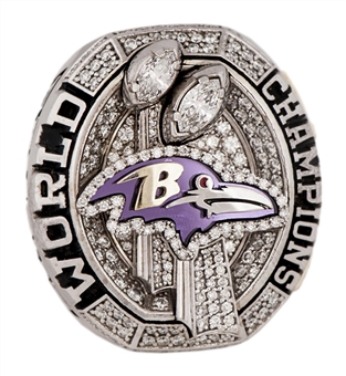 2012 Baltimore Ravens Super Bowl Championship Players Ring - D.J. Bryant- With Display Box